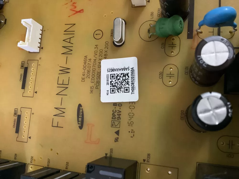 Samsung DE92-03960A Range Oven Control Board Relay AZ188178 | NRV864