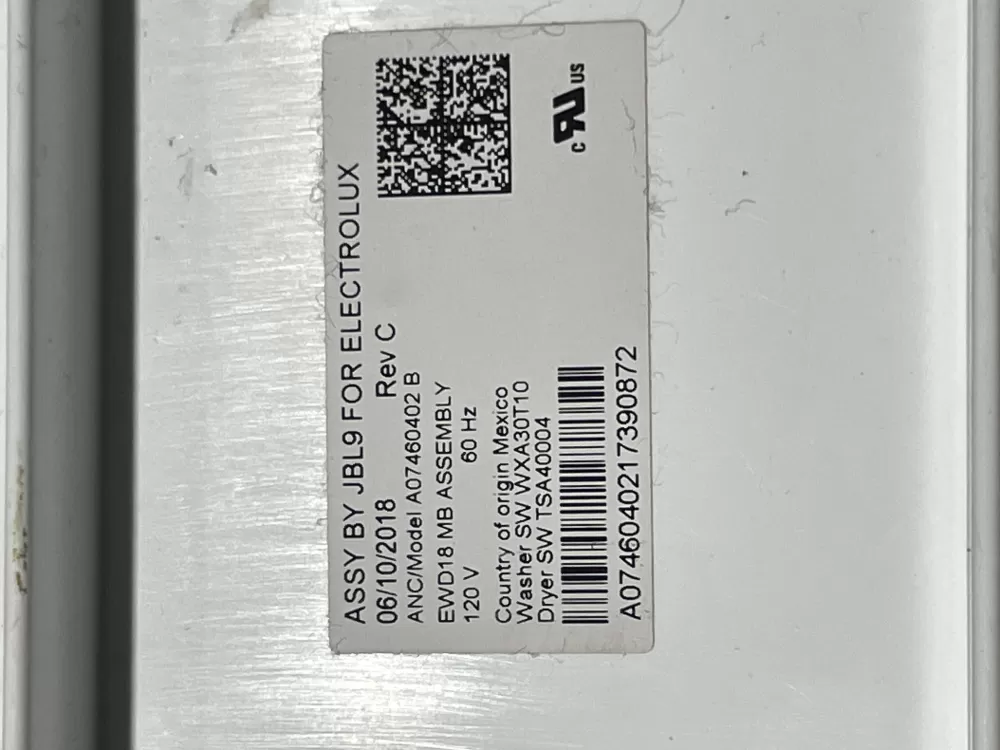 Electrolux Frigidaire Main Control Board 5304521907 AZ87039 | Wm729