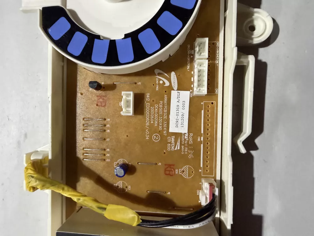 Samsung DC92-01309A DC94-03494A Dryer UI Control Board AZ211200 | KM343
