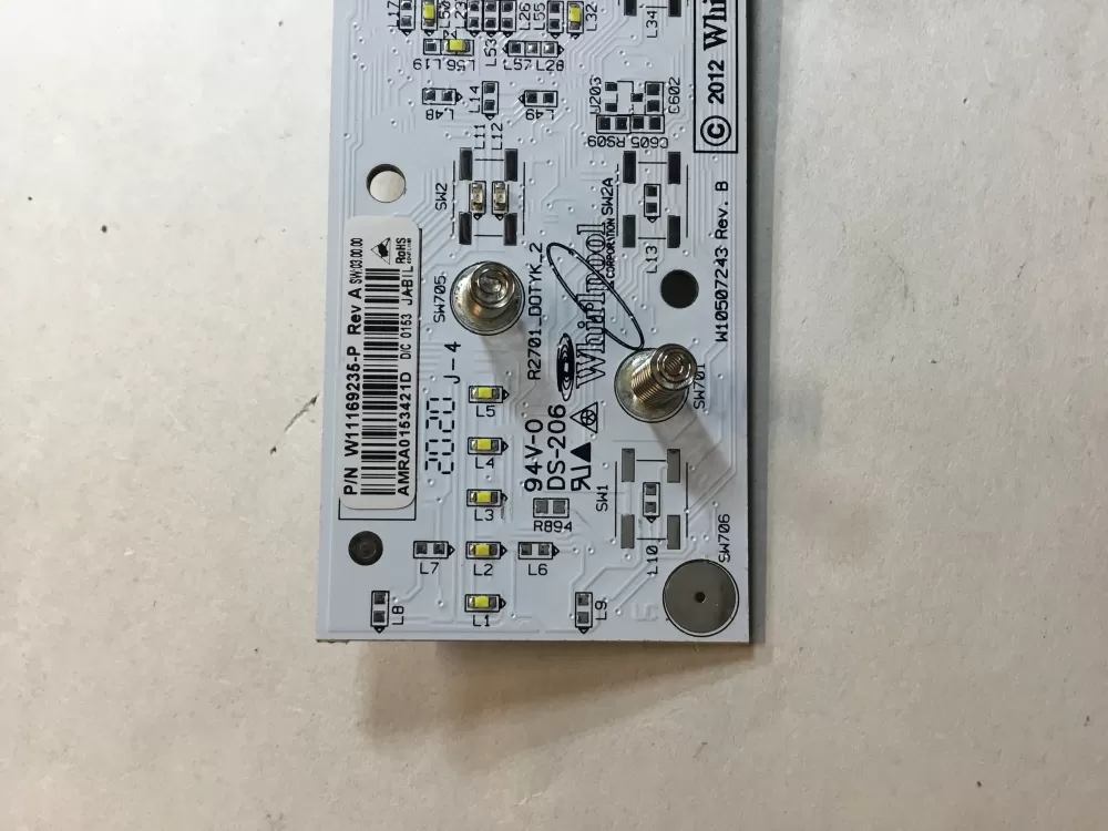 Whirlpool W11169235 Refrigerator Control Board whirlpool AZ98247 | 2029