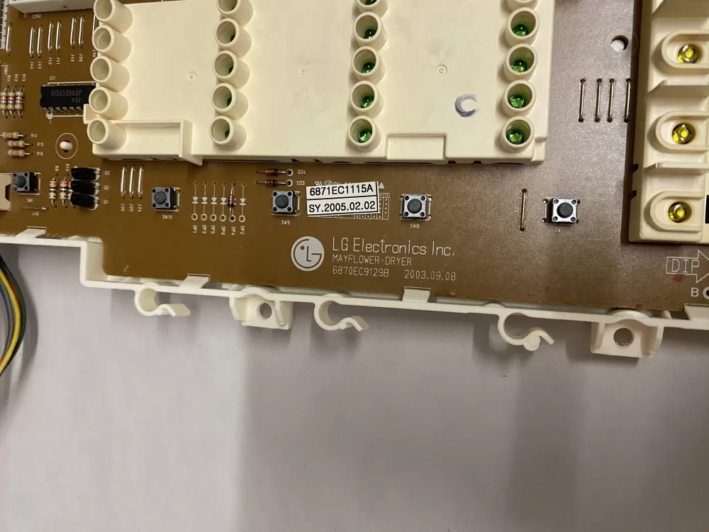 LG 6870EC9129B 6871EC1115A Dryer Control Board AZ207088 | BKV919