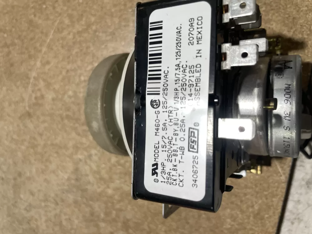 Whirlpool Maytag Amana WP3406725 3406725 AP6008573 Dryer Timer AZ67837 | Wm1063
