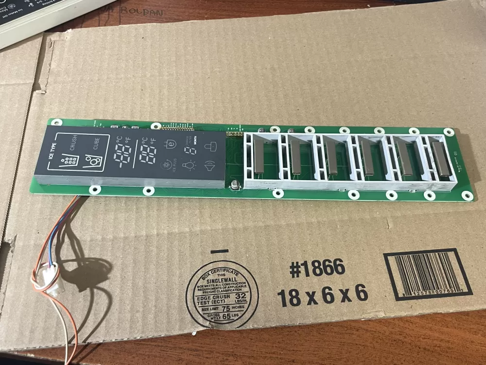 LG EBR65749301 Refrigerator Dispenser Control Board