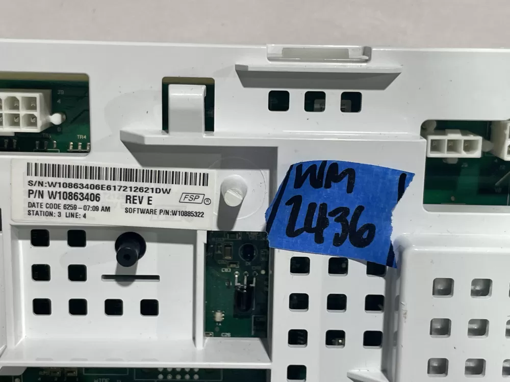 Maytag AP6261036 W10863406 W10885320 Washer Control Board AZ145554 | Wm2436