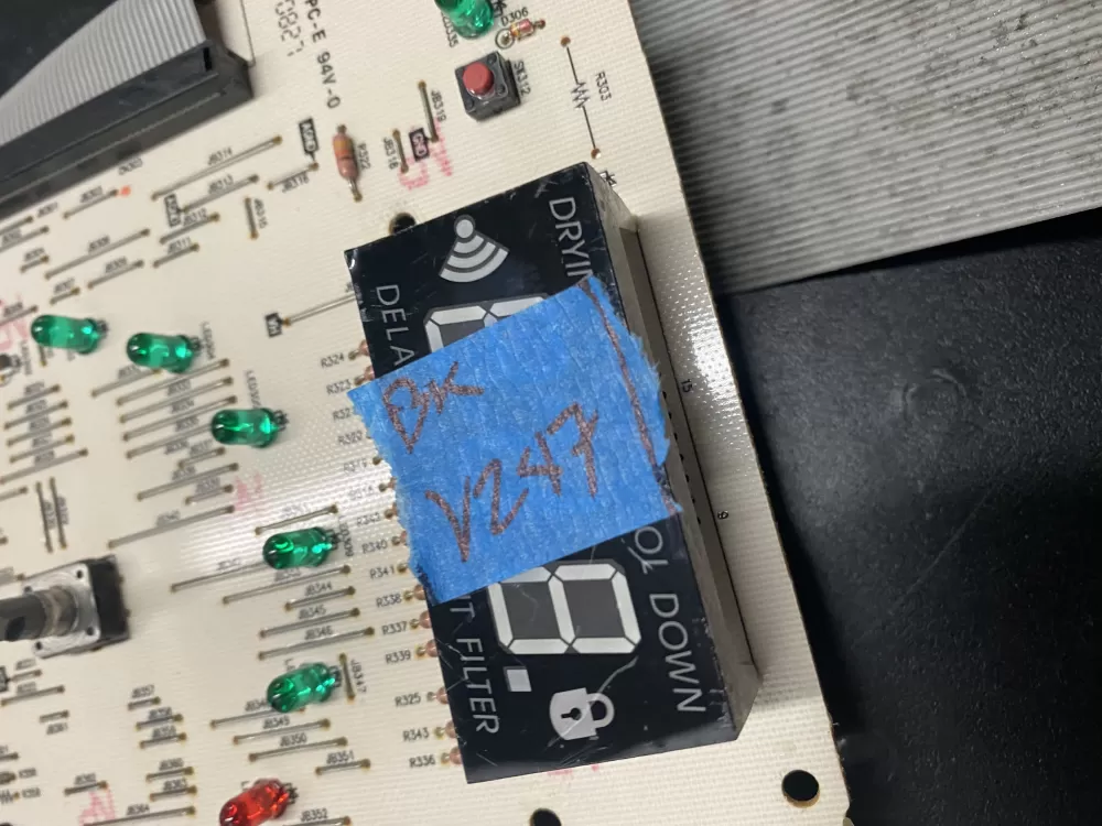 GE 212D1119P007 WE4M387 Dryer Control Board AZ6776 | BKV247