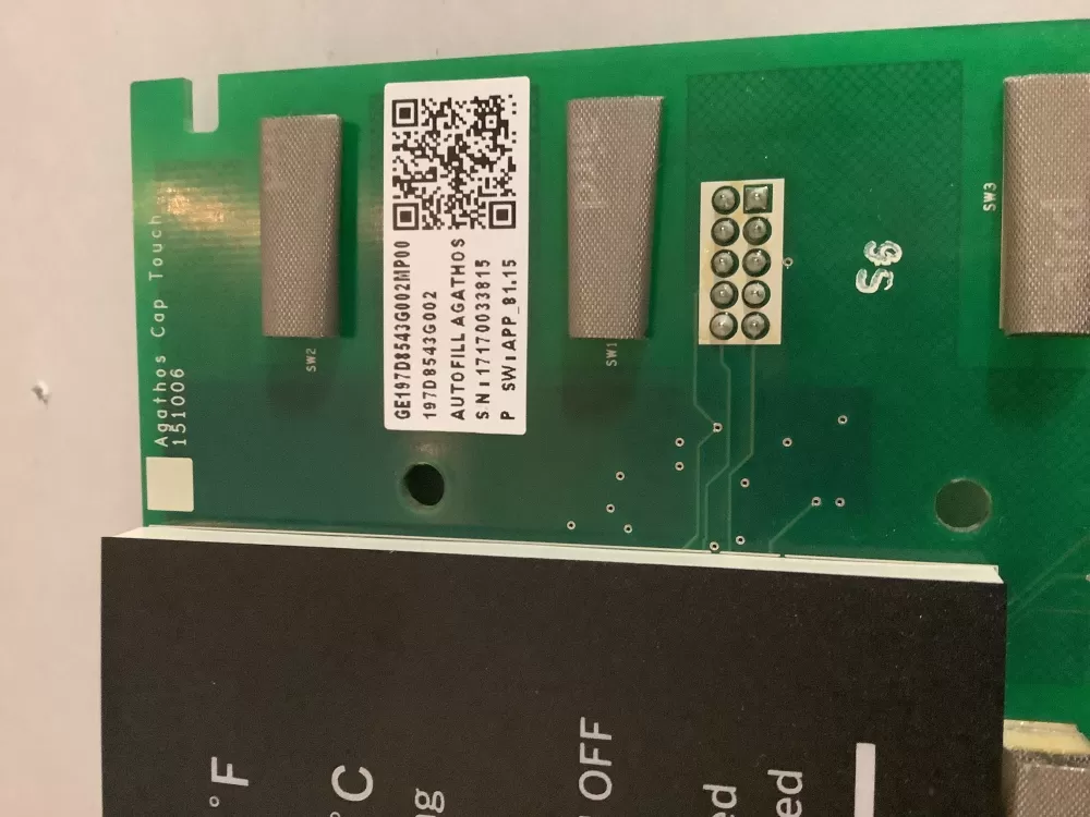 GE 200D5948P011 Refrigerator Display UI Control Board AZ199613 | ZC2779