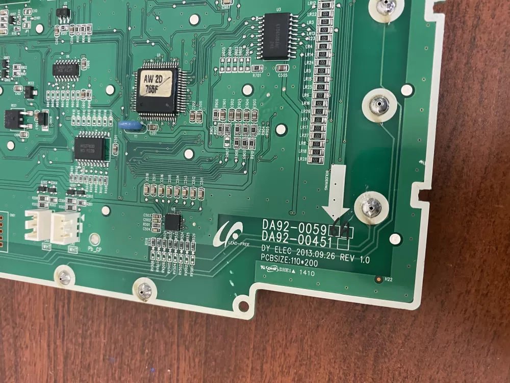 Samsung DA92-00596A Refrigerator Dispenser Control Board AZ40834 | BK1711