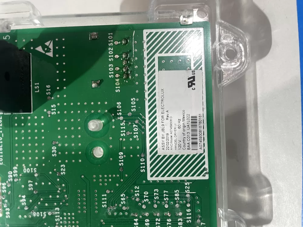 Frigidaire Center Interface Control Board A07459308187 AZ205749 | Wm134