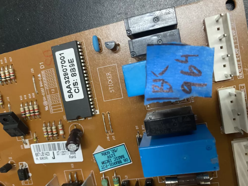 LG Refrigerator 6871JB1423B Main Board AZ20198 | BK964
