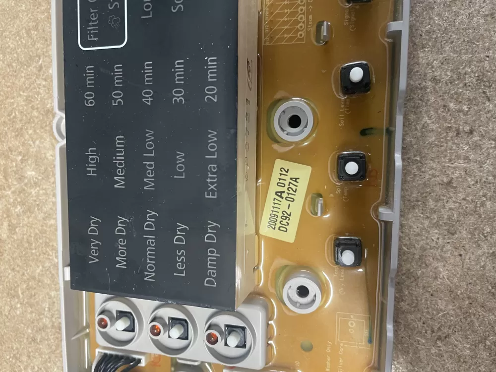 Samsung DC92-00127A Dryer Control Board