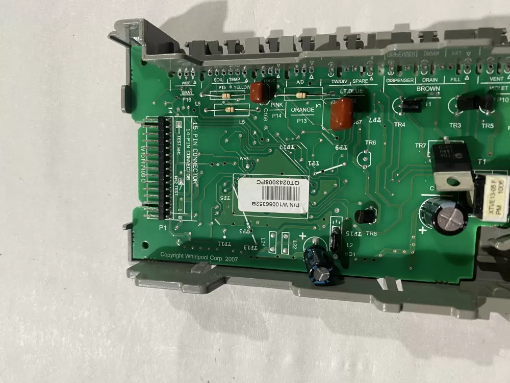 Whirlpool KitchenAid W10056352 Dishwasher Control Board AZ188861 | BK423