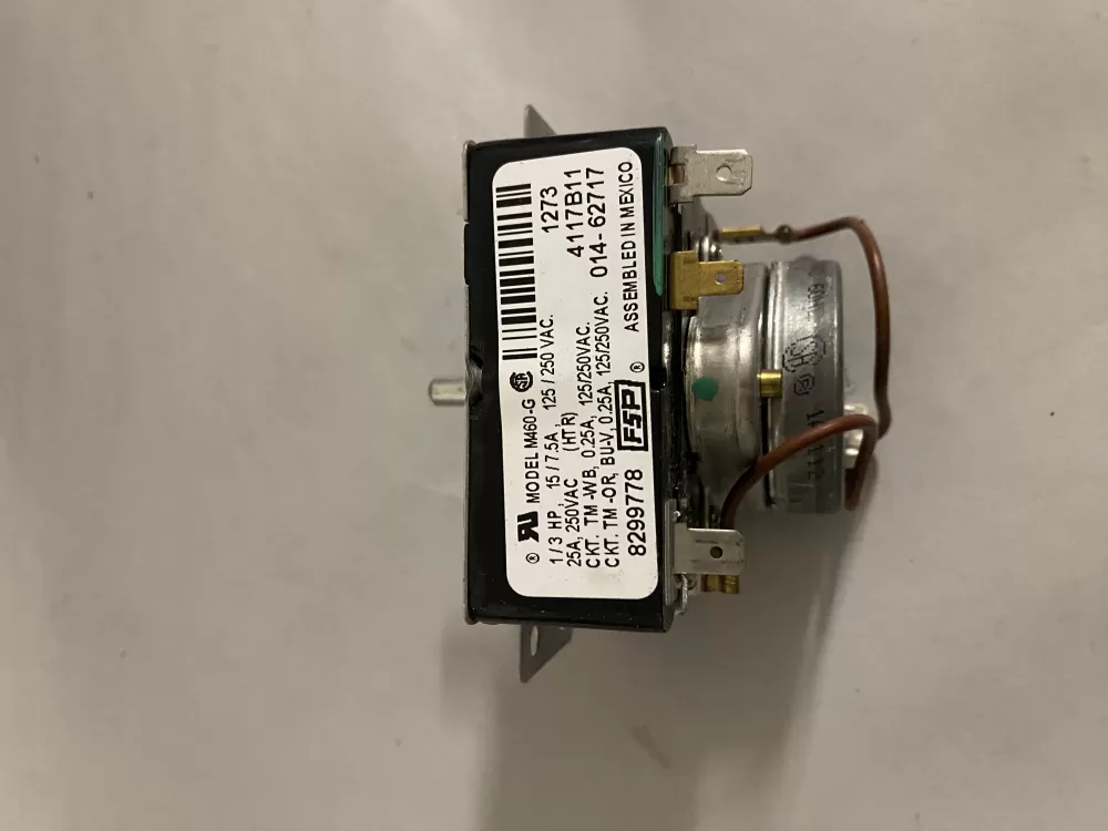 Whirlpool  Kenmore  Inglis  Estate  Amana WP8299778  AP6012586  8299778  909729  PS11745796 Washer Timer