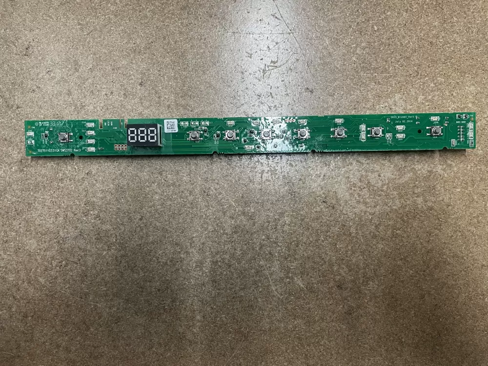 GE 265D1468G403  WD21X31902  WD21X22175  Dishwasher User Interface Control Board