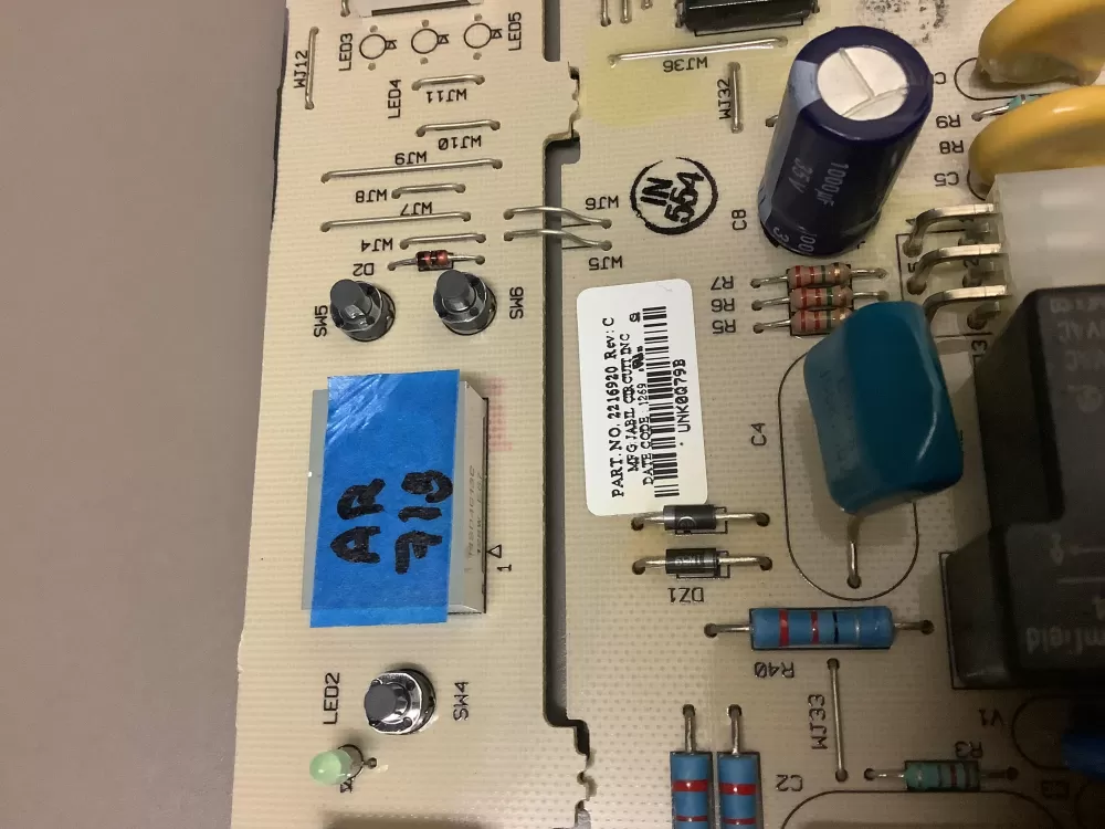 Whirlpool Kenmore 2220514 Refrigerator Control Board AZ201958 | AR718