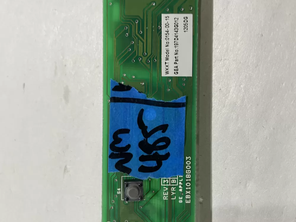 GE 197d4143g012 Ebx1018g003 Refrigerator Control Board AZ177052 | Wm485