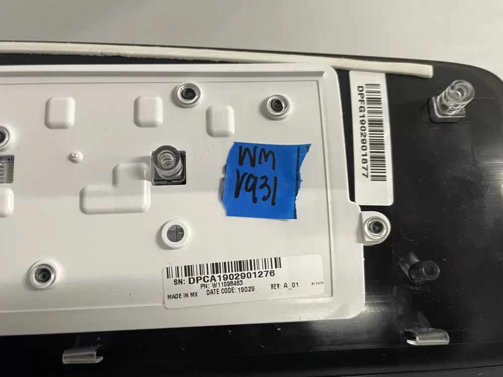 Whirlpool Cabrio W10507946 W10860919 Washer UI Control Board AZ210753 | Wmv931