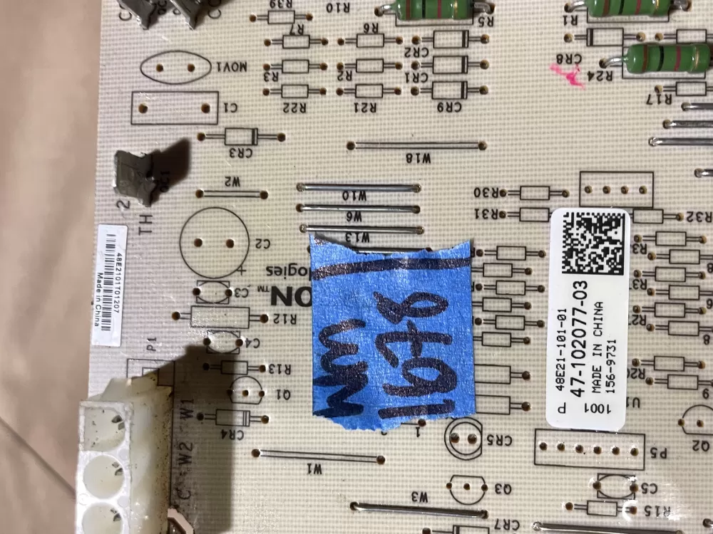 Rheem Emerson 47 102077 03 48e21 101 01  Control Board AZ73784 | Wm1678