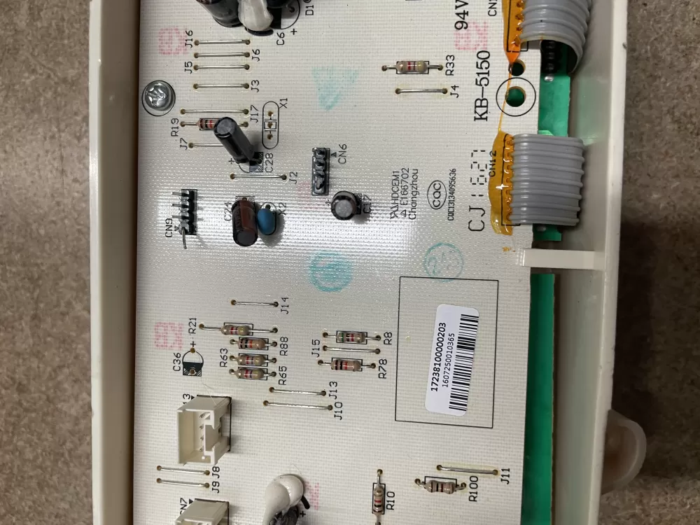 GE 17238100000203 WH12X24234 AP5985226 Washer Control Board AZ22827 | KMV13