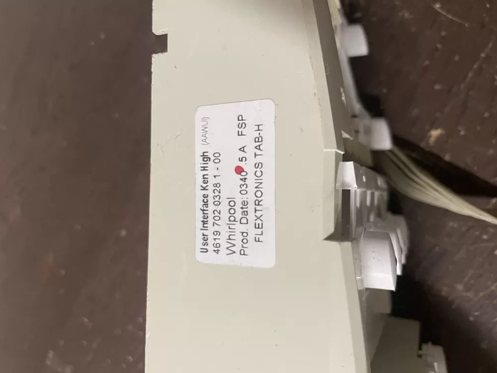 Whirlpool 461970203283 Washer Control Board UI Assembly AZ51409 | Wmv540