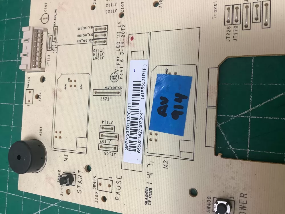 GE 237D1122G011 Washer Control Board AZ224816 | ARV914