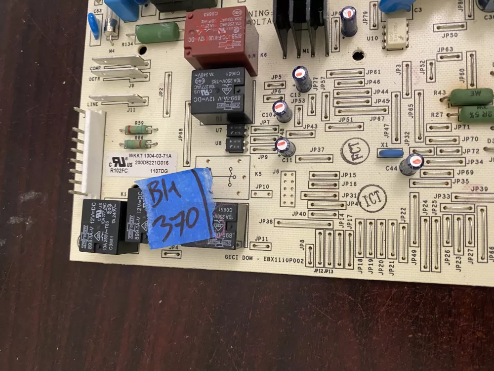 GE 200D2260G008 PD00074367 AP7188100 Refrigerator Control Board AZ37093 | BK370
