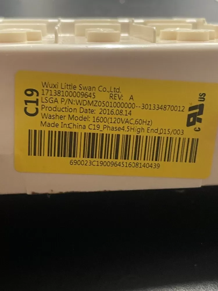 WDMZ0501000000 GE Washer Board - Control