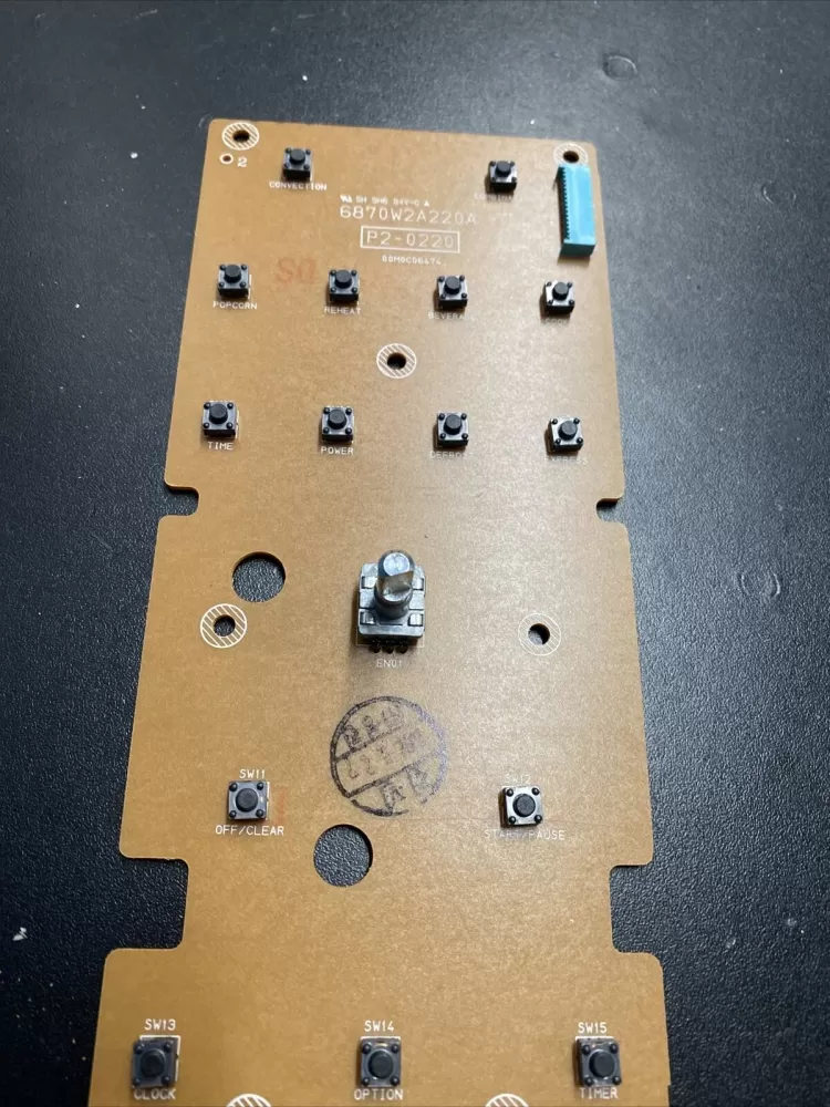 6870W2A220A GE Microwave Board - Control