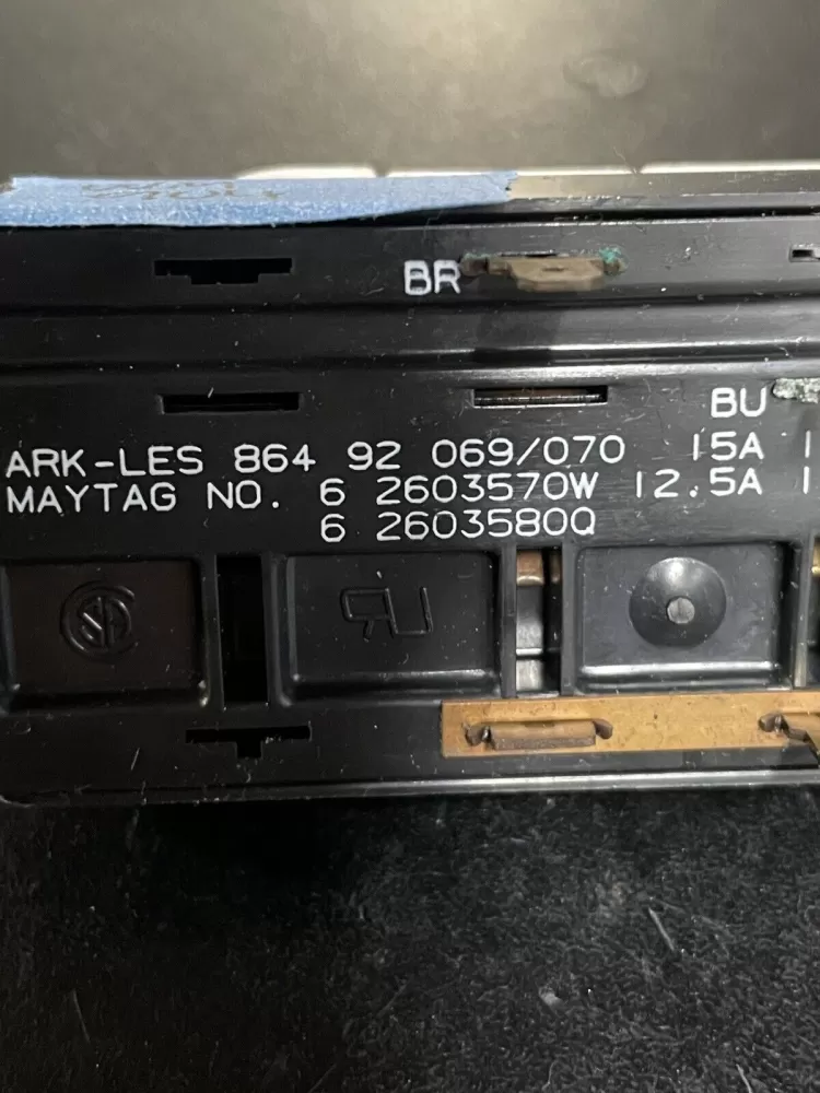2603570W Maytag Washer Switch