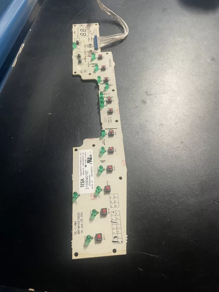 WD21X10247 GE Dishwasher Main Tactile Control Board