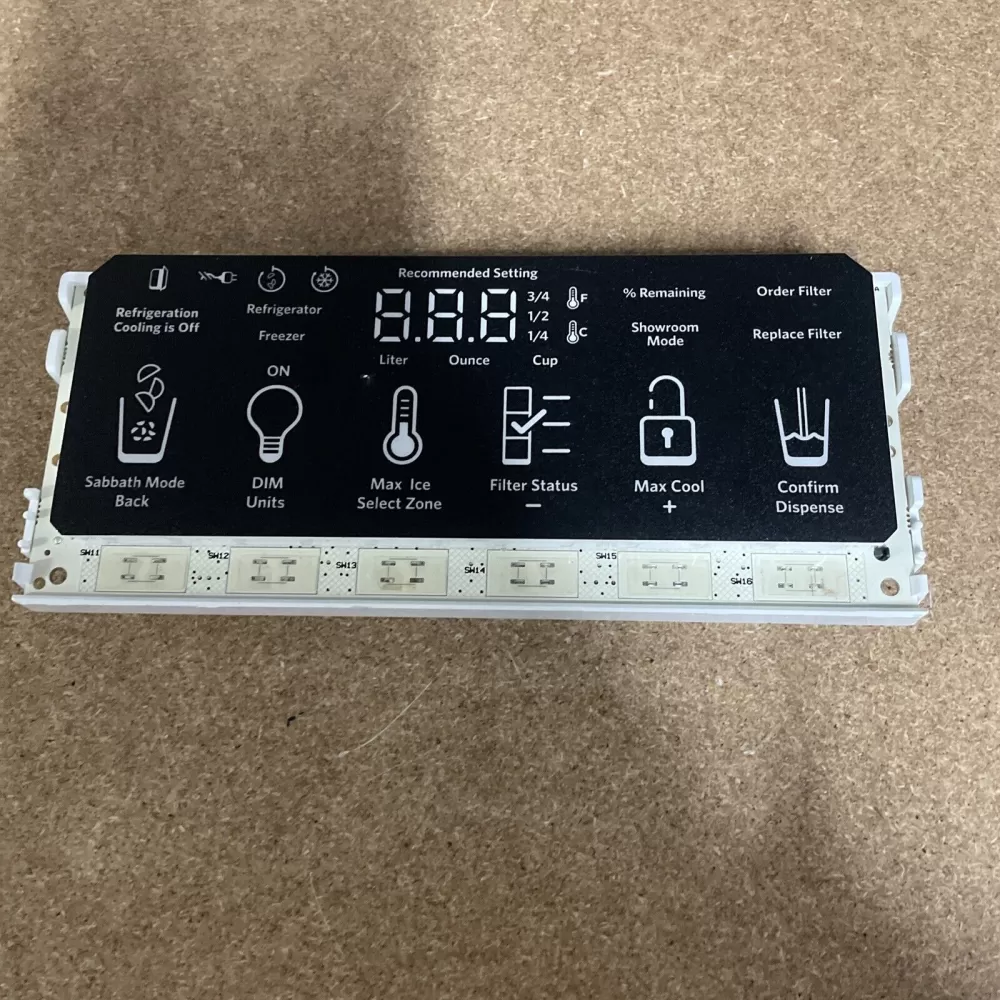 W10486461 KitchenAid Refrigerator Board - Display / Interface
